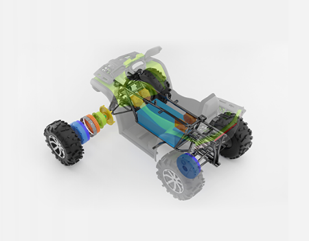 Quiet direct drive motor